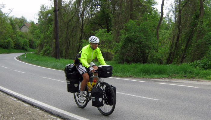 Karol cycling in Austria
