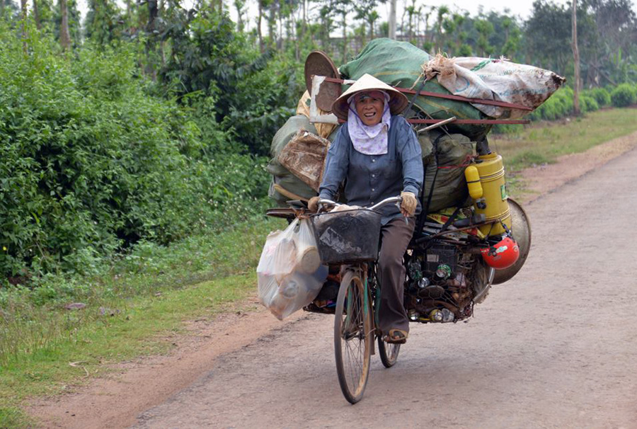 Woman on the bike Vietnam